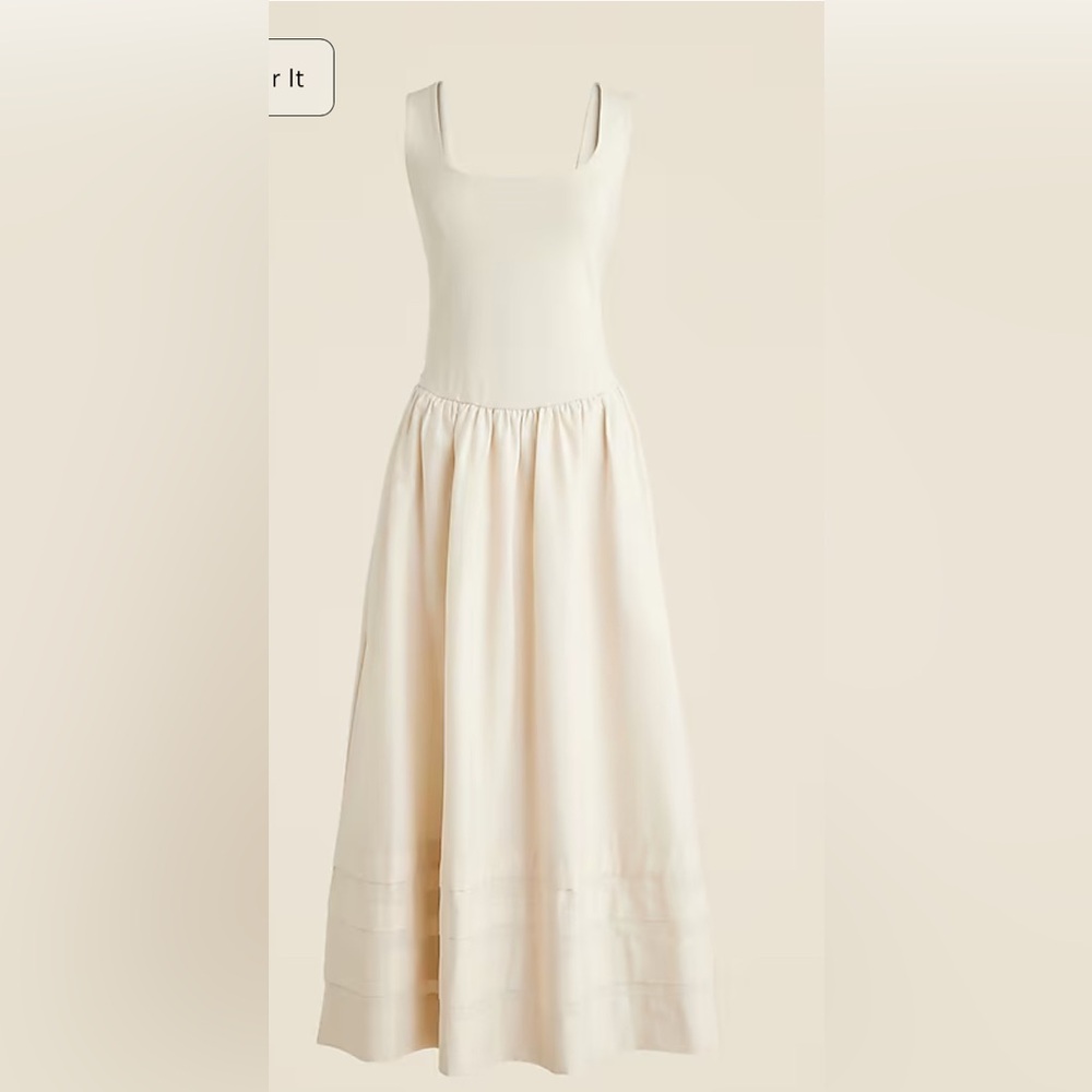 J Crew Drop-waist midy dress